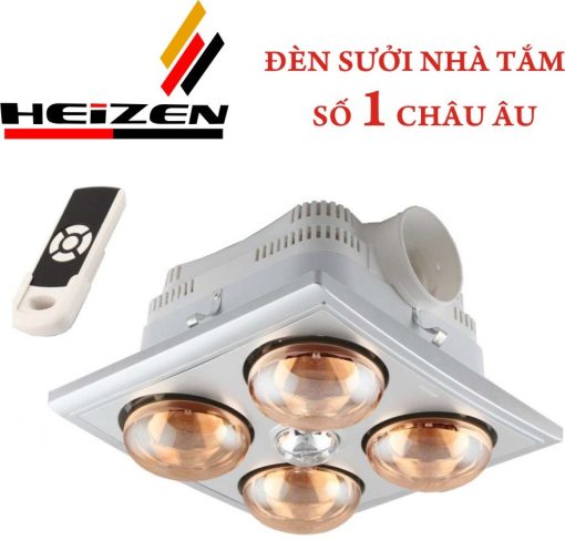 Đèn Sưởi Nhà Tắm Heizen 4 Bóng Âm Trần
