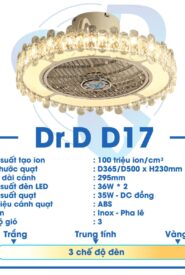 Quạt Ion Âm DR.D Model D17