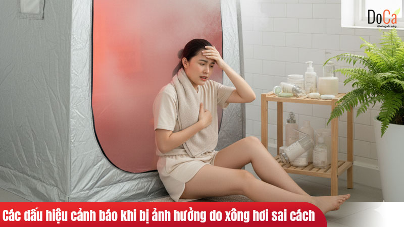 Các dấu hiệu cảnh báo khi bị ảnh hưởng do xông hơi sai cách