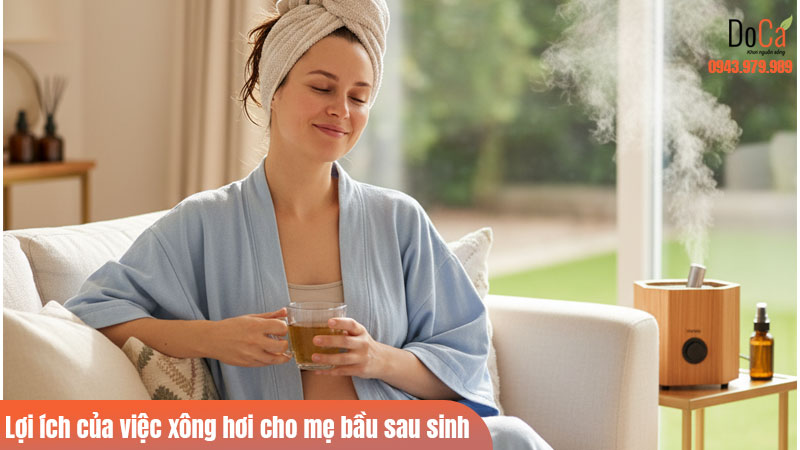 Lợi ích của việc xông hơi cho mẹ bầu sau sinh