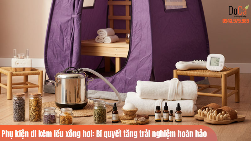 Phụ kiện đi kèm lều xông hơi: Hướng dẫn chọn lựa, công dụng và bảo dưỡng chi tiết nhất