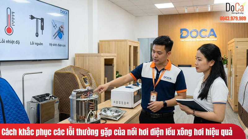 Cách khắc phục các lỗi thường gặp của nồi hơi điện lều xông hơi